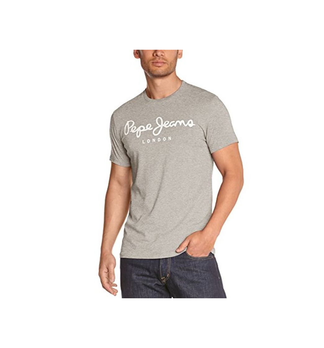 Social Pepe Jeans Original Stretch, Camiseta para Hombre, Gris