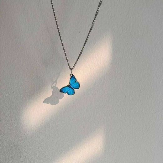 Colar Blue butterfly
