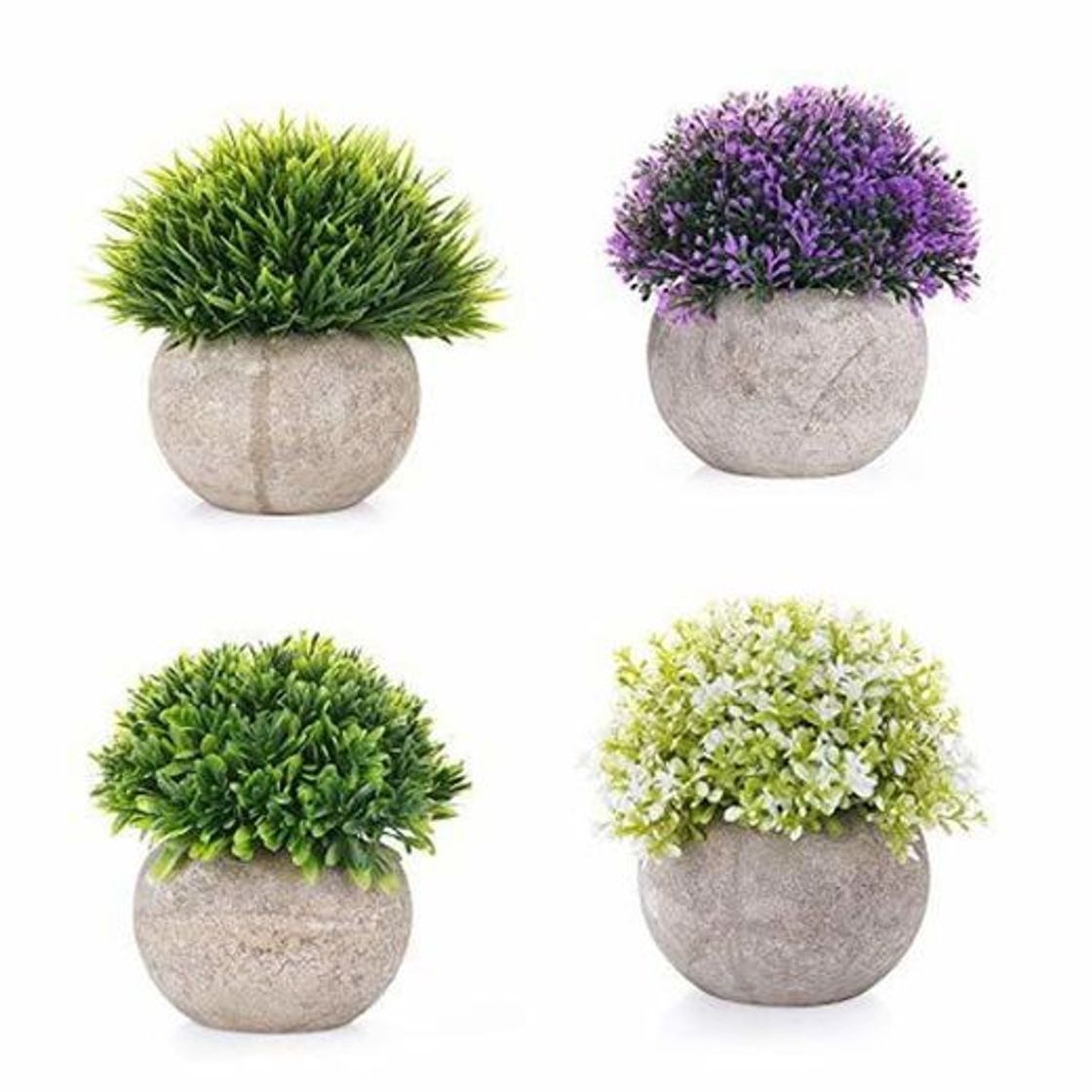 Social EEKONG Plantas Artificiales Suculentas Plásticas Flor pequeñas en Maceta para decoración del
