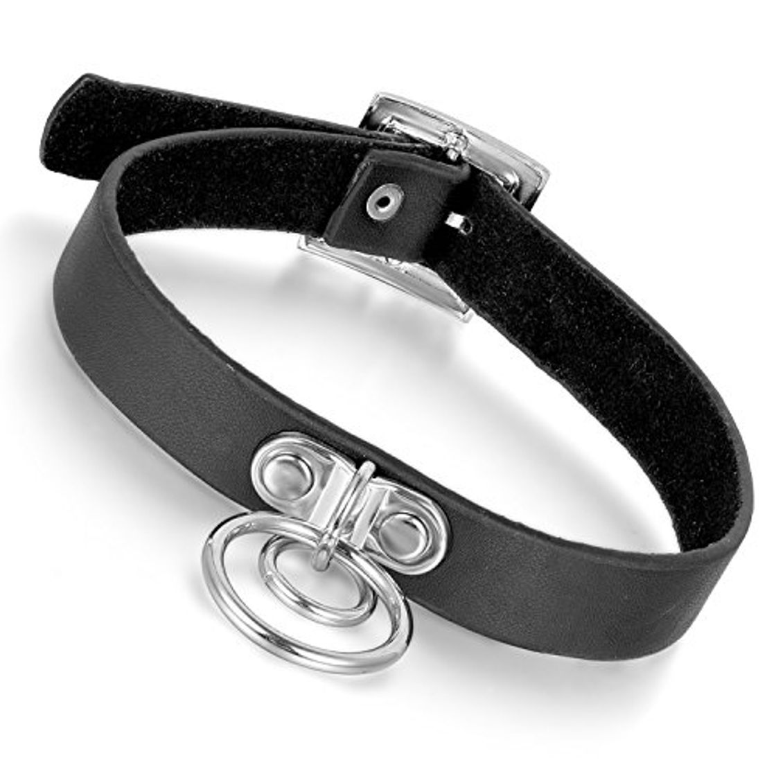 Social Cupimatch Choker Gargantilla Punk Collar Mujer Calavera Colgante Pluma Gótico Cuero Joyería de