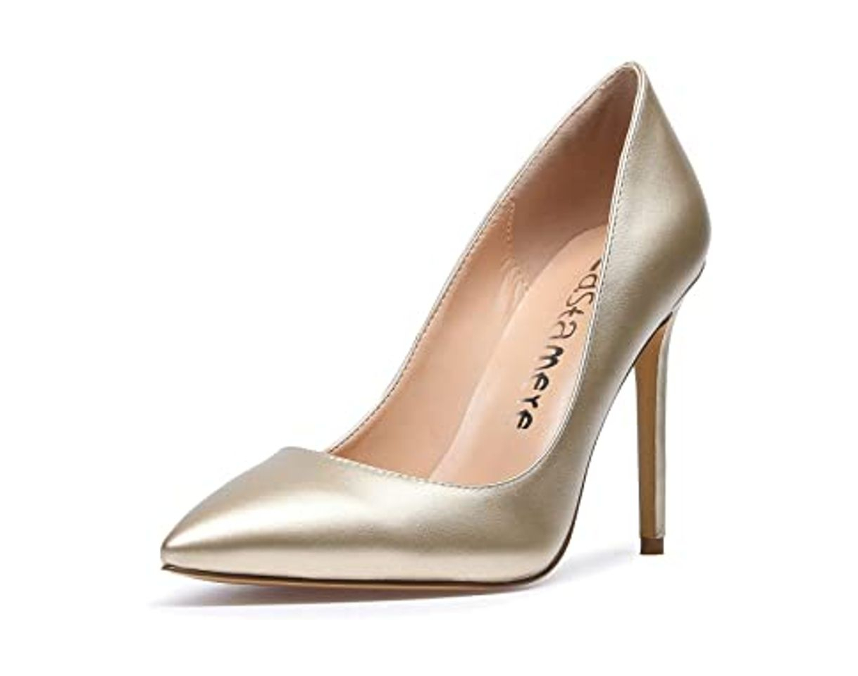 Social OCHENTA -11CM Zapatos de Tacón de Aguja Puntiagudo Punta Cerrada Diseño Elegante
