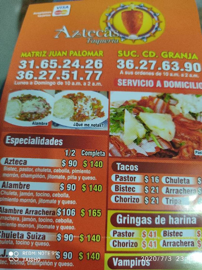 Restaurantes Taqueria Aztecas