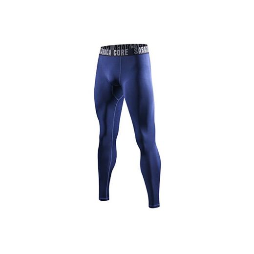 saracacore Pantalones Deporte Mallas Largas Compresión Leggings Hombre