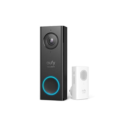 eufy Security, Wi-Fi Video Doorbell, 2K Resolution, Real-Time Response, No Monthly Fees,
