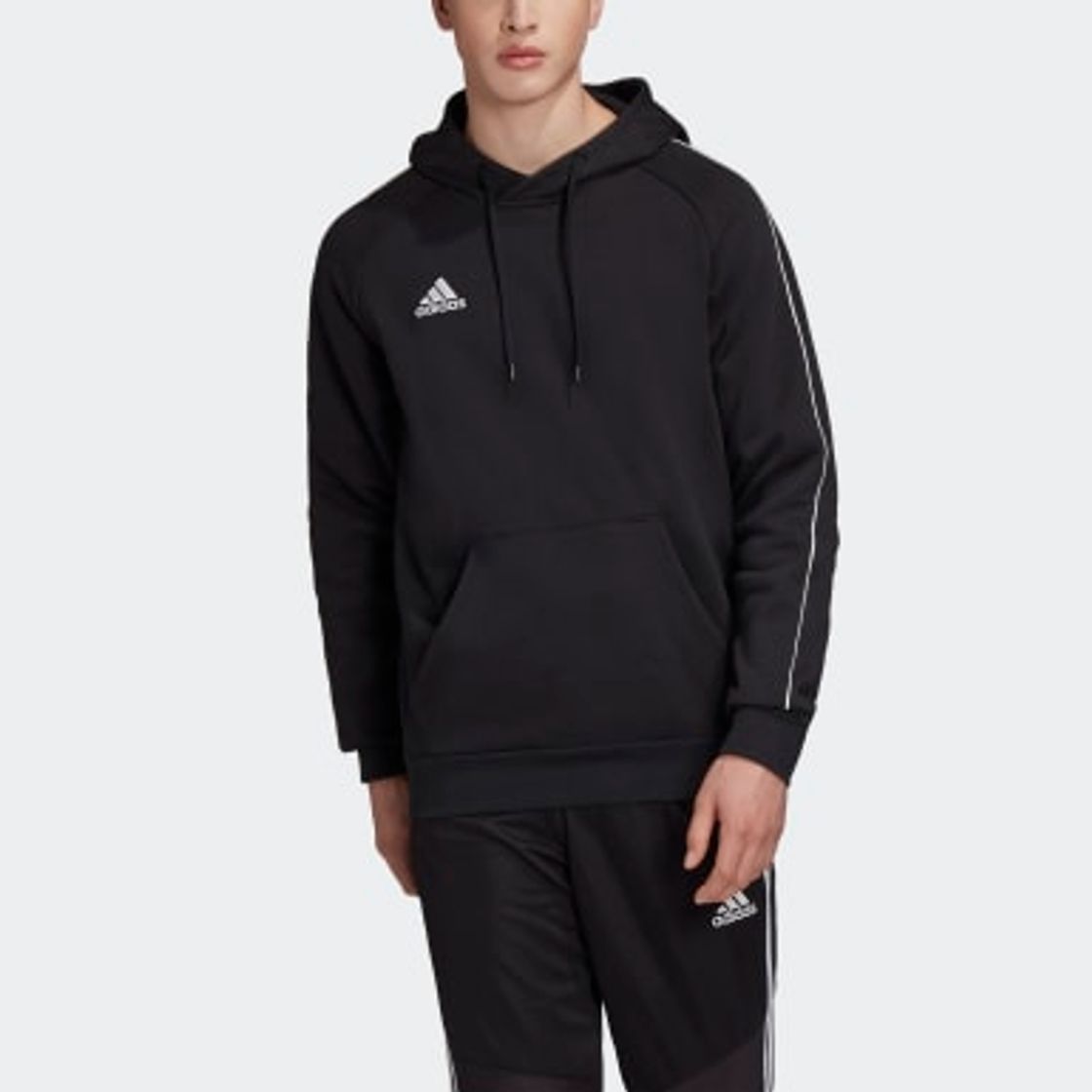 Social adidas Core18 Hoody Sweatshirt, Hombre, Negro
