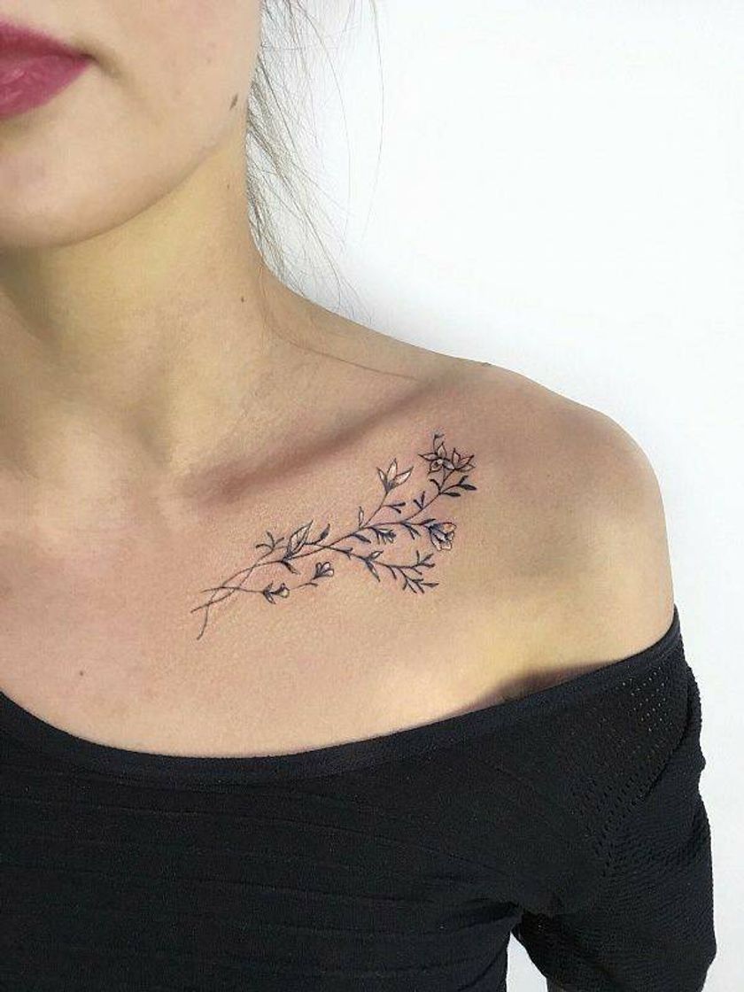 Fashion Tatuagem de flores 