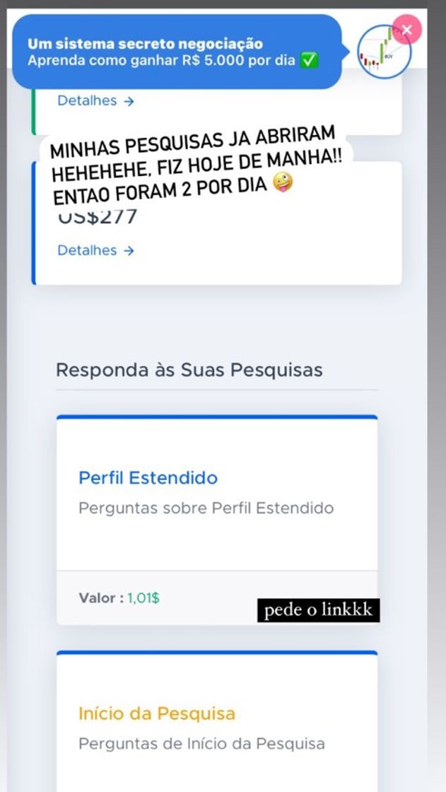 Moda Site pra ganhar 7 dolares por dia!!