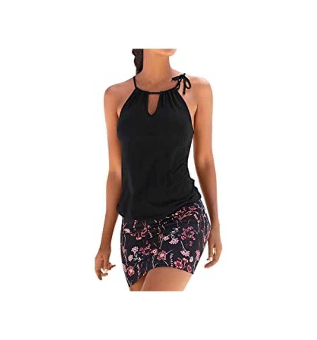 Product Logobeing Ropa de Mujer Vestidos Falda Chaleco Vestido Mini Playa Sin Mangas