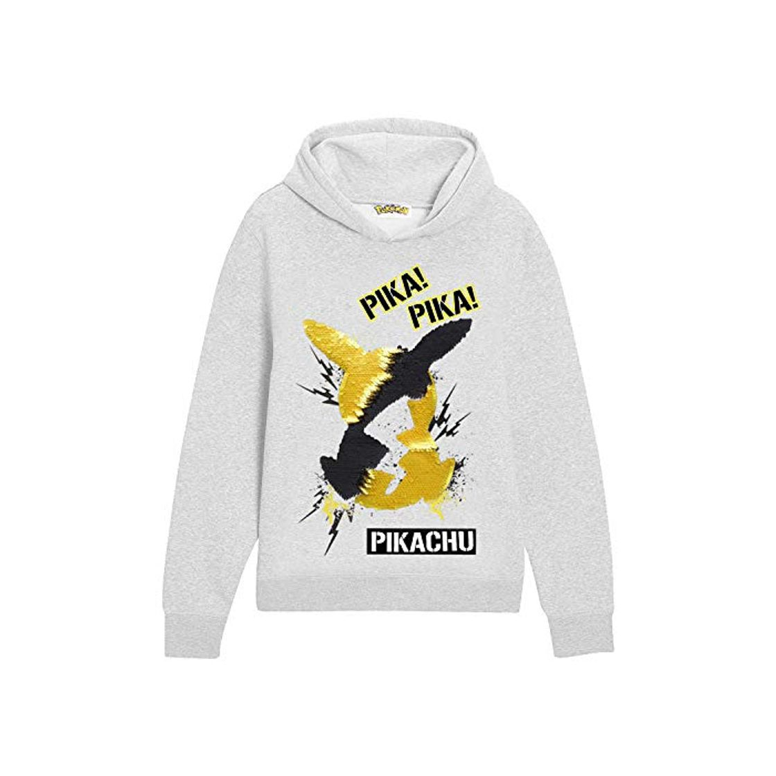 Social Pokèmon Sudadera Capucha para Niños, Suéter Manga Larga con Estampado De Lentejuelas