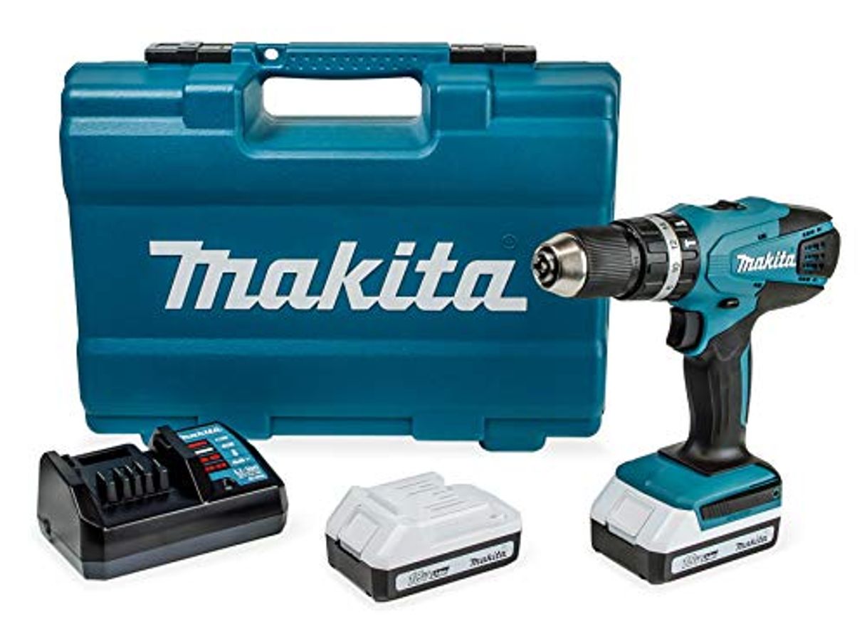 Lugar Makita HP457DWE10 Taladro percutor 2x18 V 1