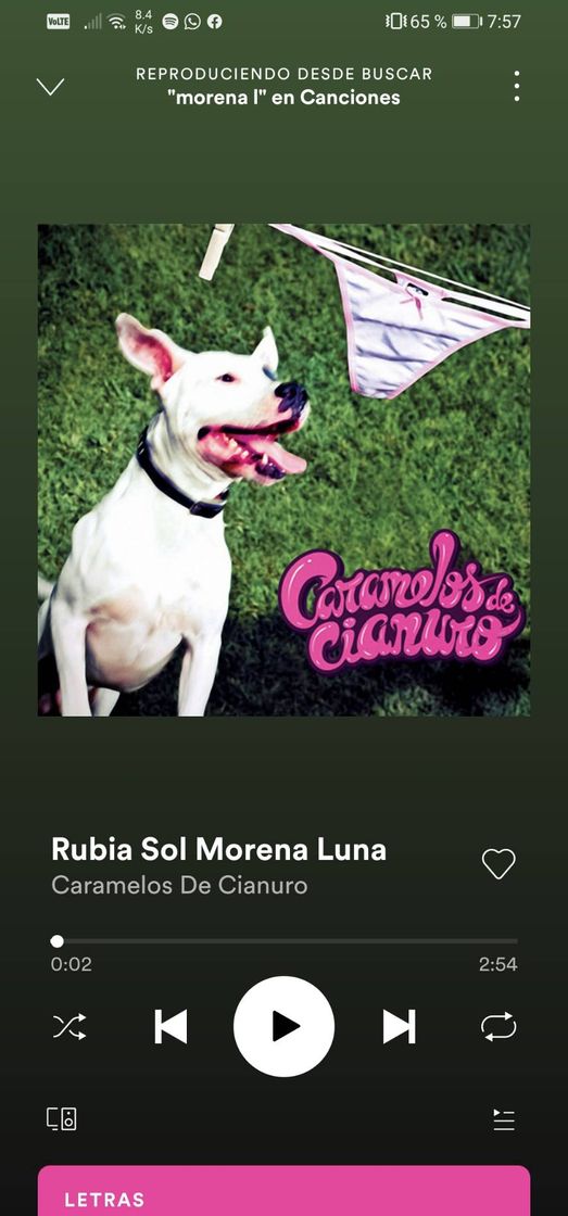 Canción Rubia sol morena luna Caramelos de cianuro