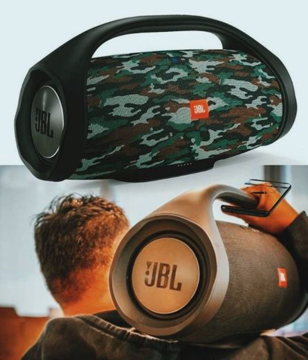 JBL Boombox - Altavoz inalámbrico portátil con Bluetooth, parlante resistente al agua