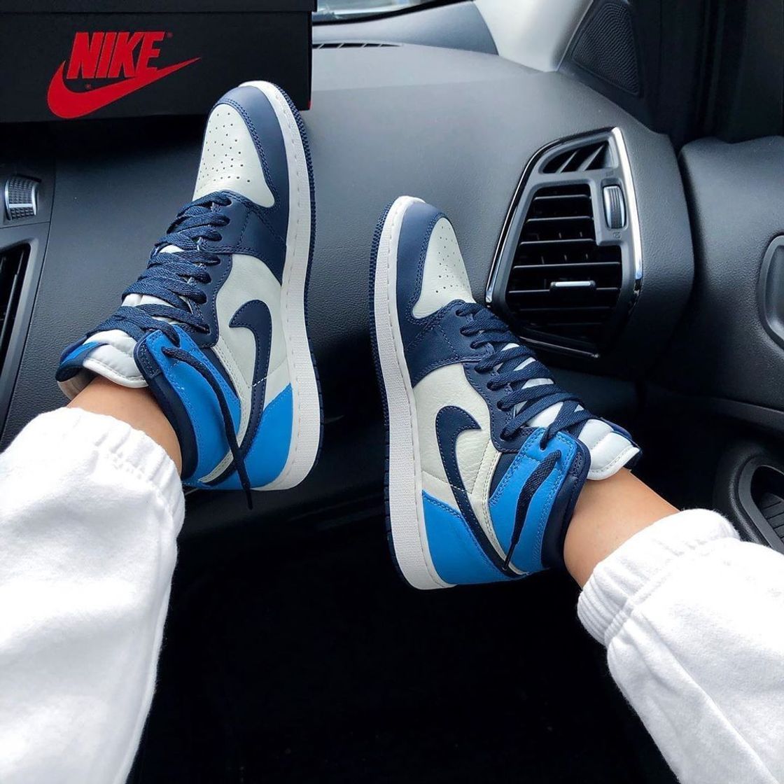 Moda Air Jordan Nike AJ I 1 Retro High OG 'Obsidian'