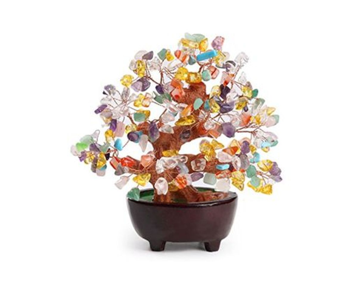 Product HapiLeap Árbol de Dinero, Gemas Feng Shui Adornos de árbol de Cristal