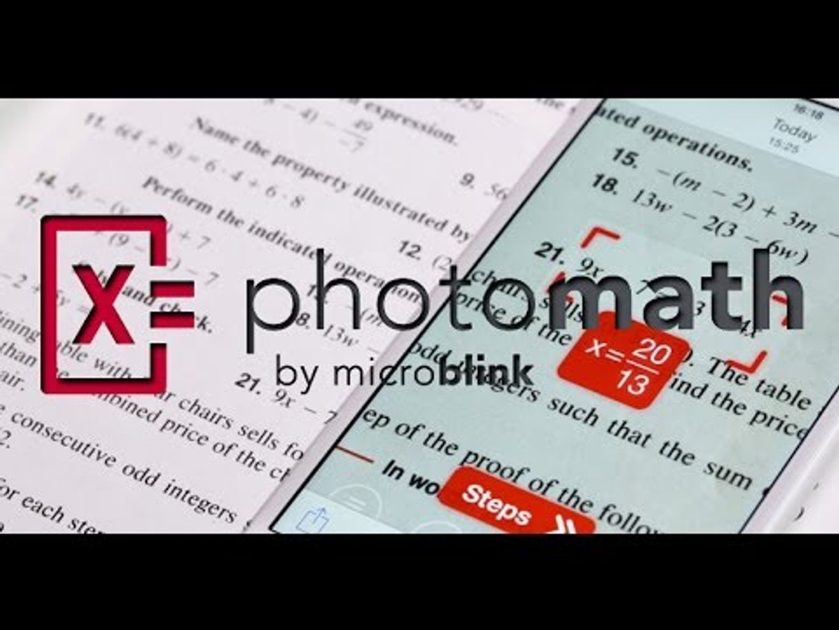 Photomath-app para resolver tus ejercicios de MATEMATICAS