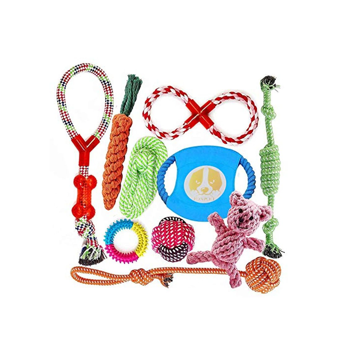 Social Angelland Grupo de Juguetes para Perros Durable Masticable Cuerda Soledad Grupo de
