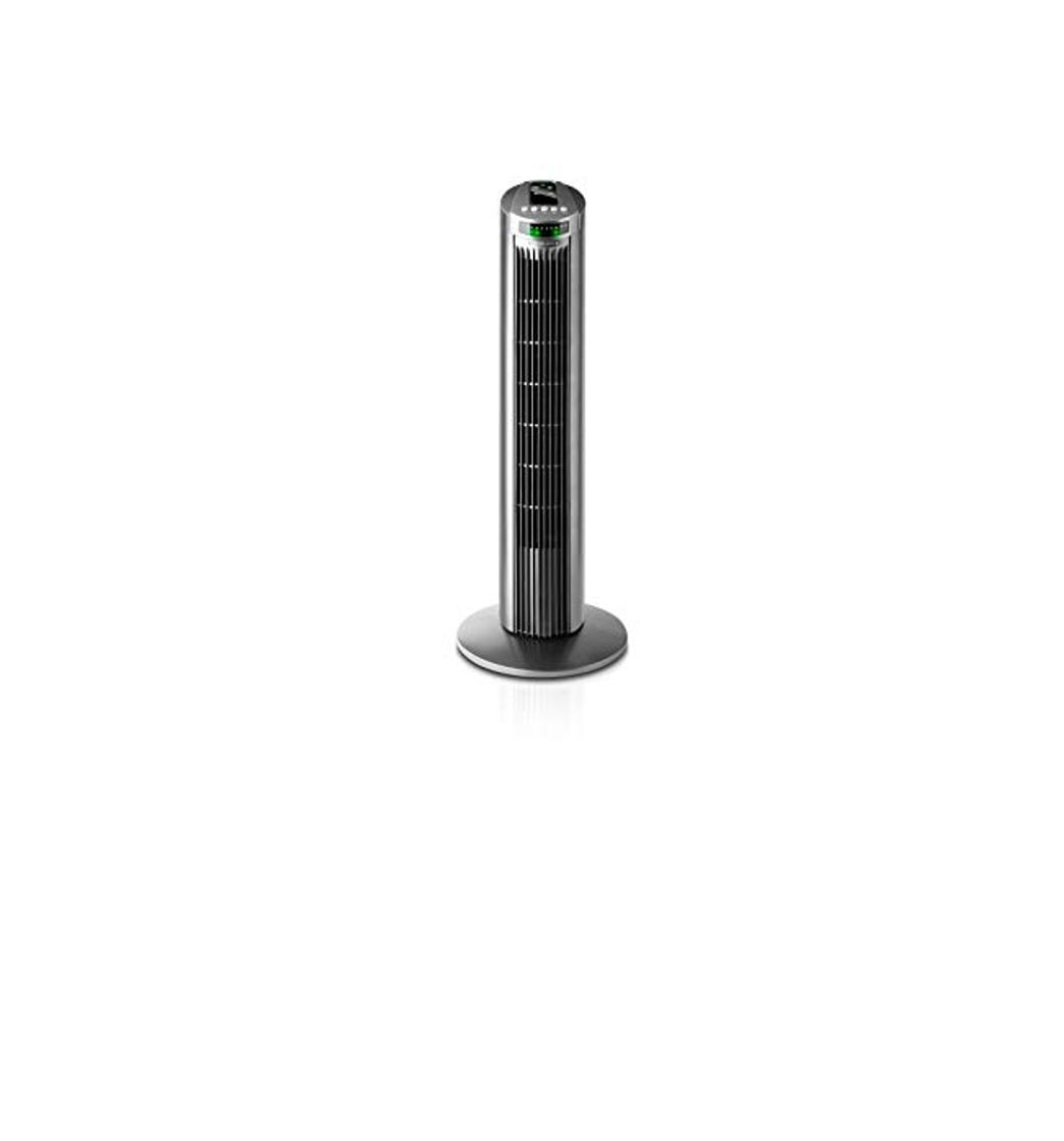 Social Taurus Babel RC - Ventilador de torre con control remoto, color gris