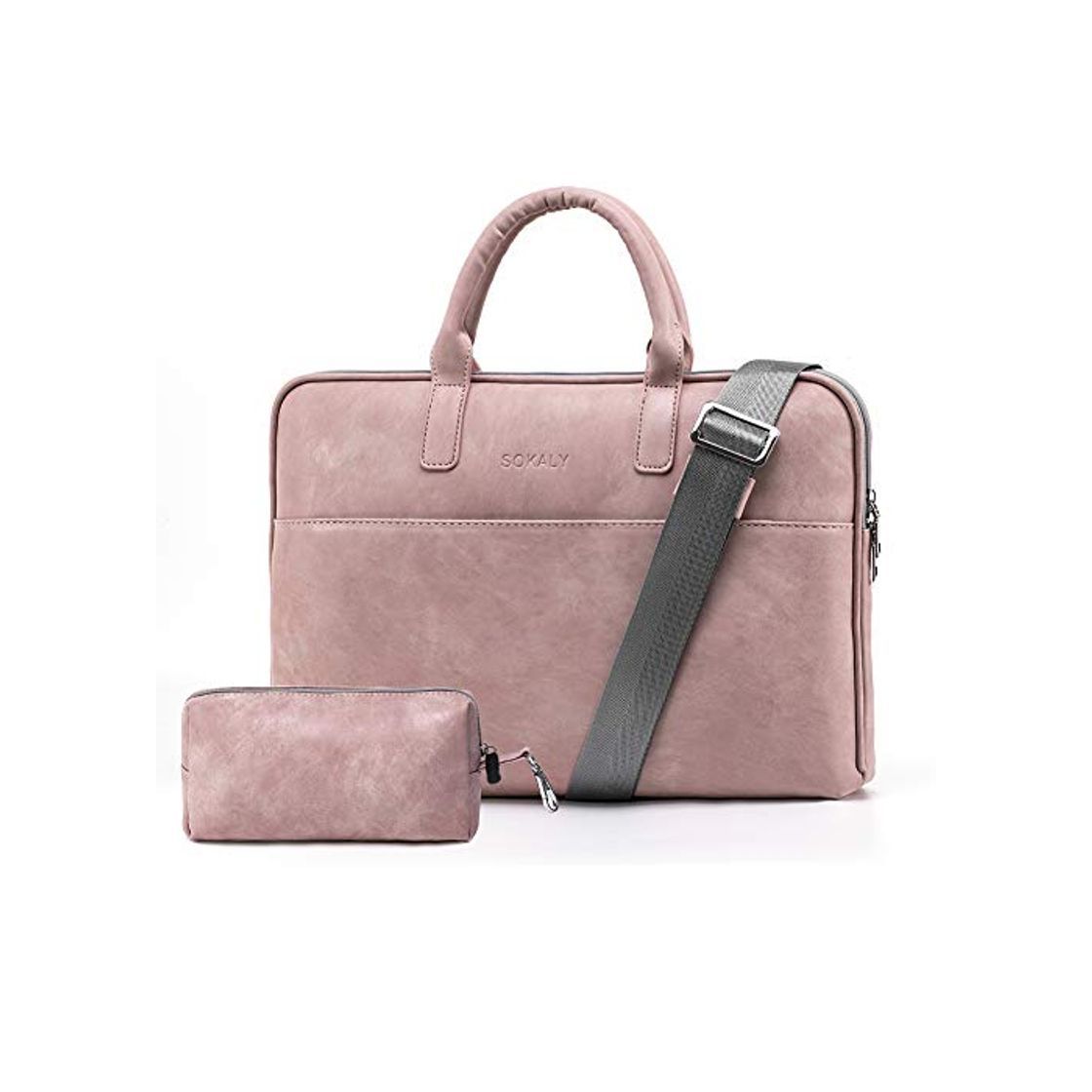 Social BOTRE 13-15.6 Pulgadas Bolso de Mujer Bandolera Ordenadores Multifuncional Maletín Hombre Funda