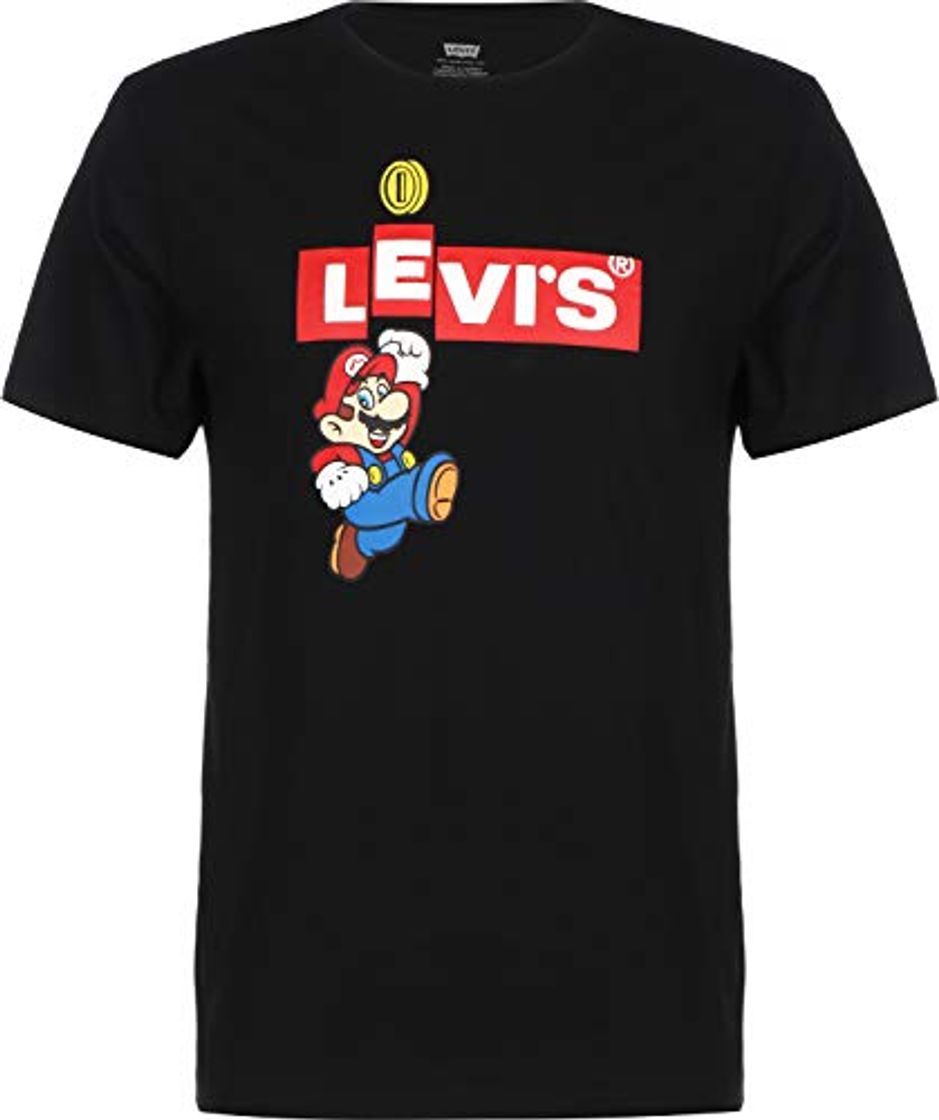 Moda Levi's® Nintendo Graphic Camiseta Mario boxtab Mineral Black