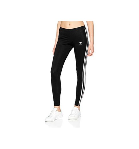 adidas 3 STR Tights, Mujer, Negro