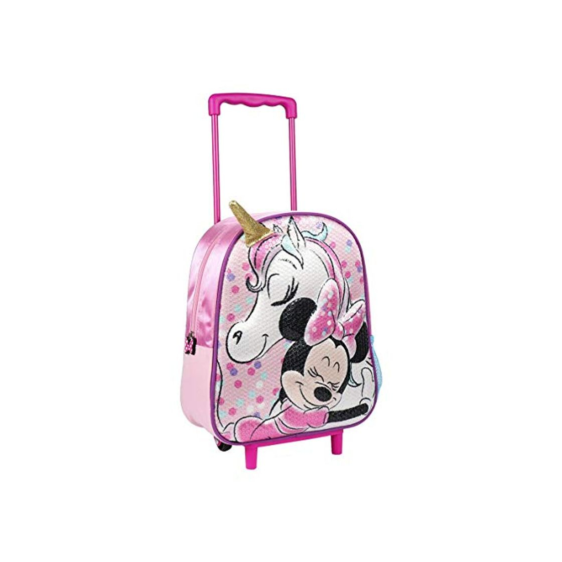 Moda Mochila Carro Infantil 3D Minnie