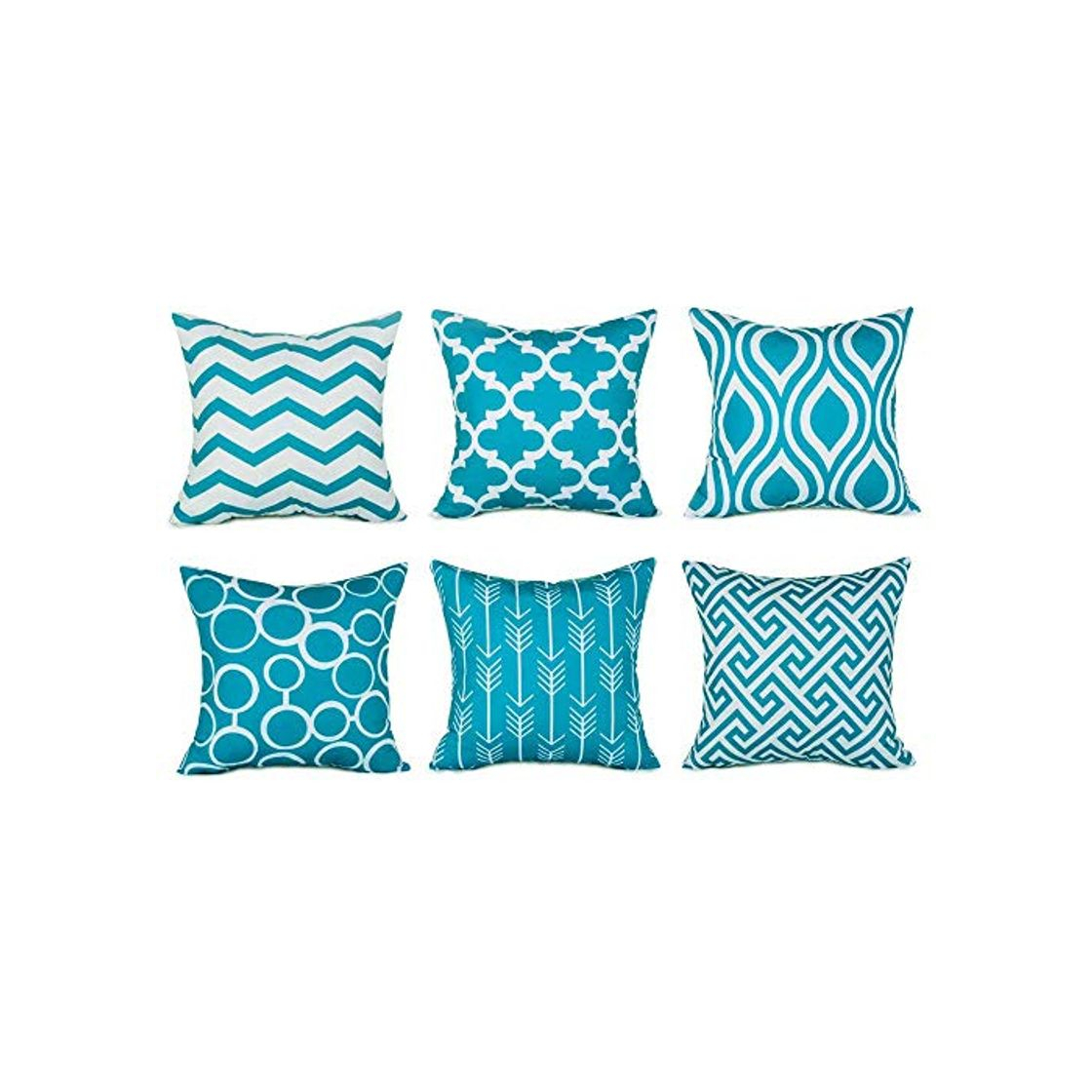 Product Fossrn 6PC Fundas Cojines 45x45 Modernos Funda de Cojín para Sofa Jardin