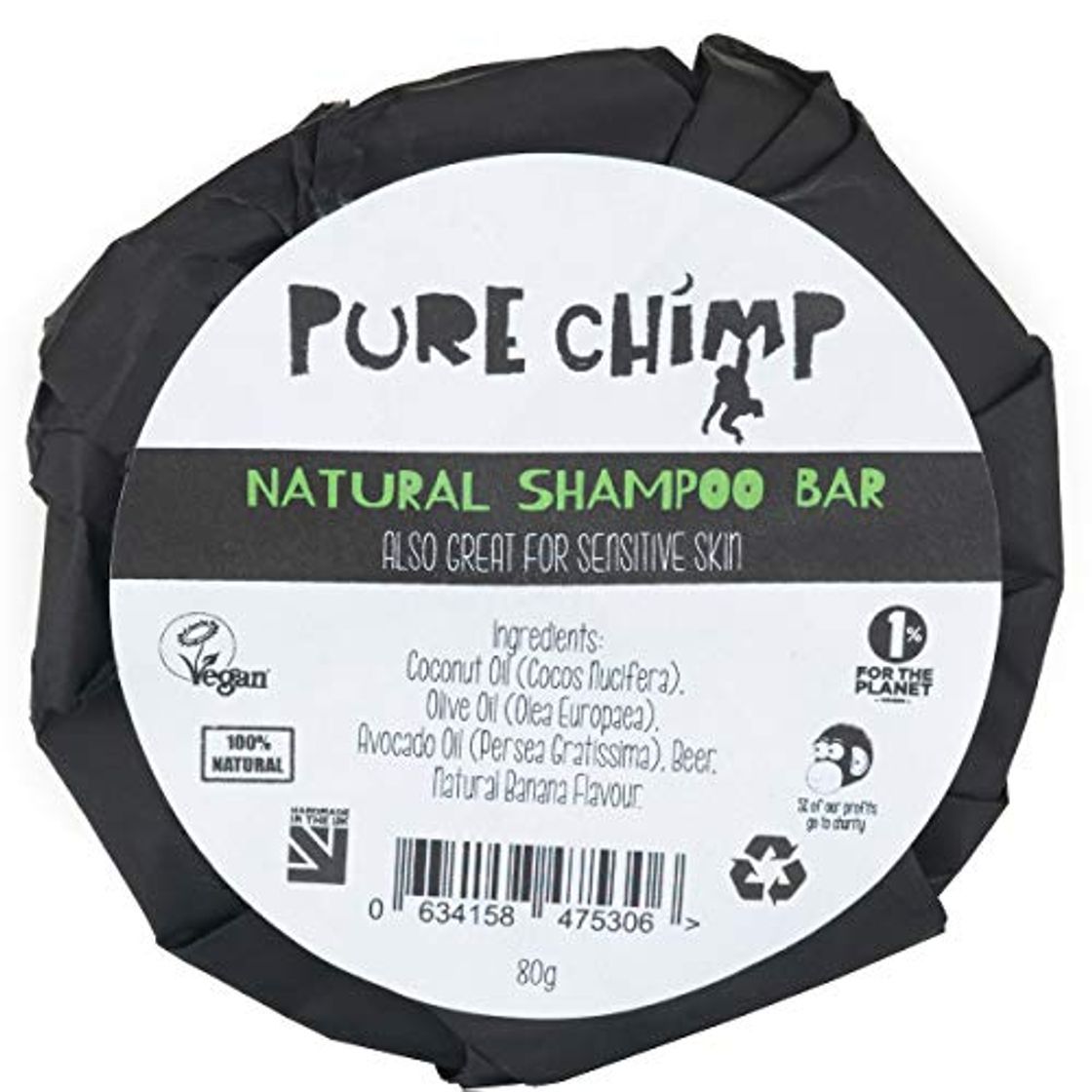 Productos Barra de Champú Natural 80g de PureChimp – Magia Espumosa – Nutritiva