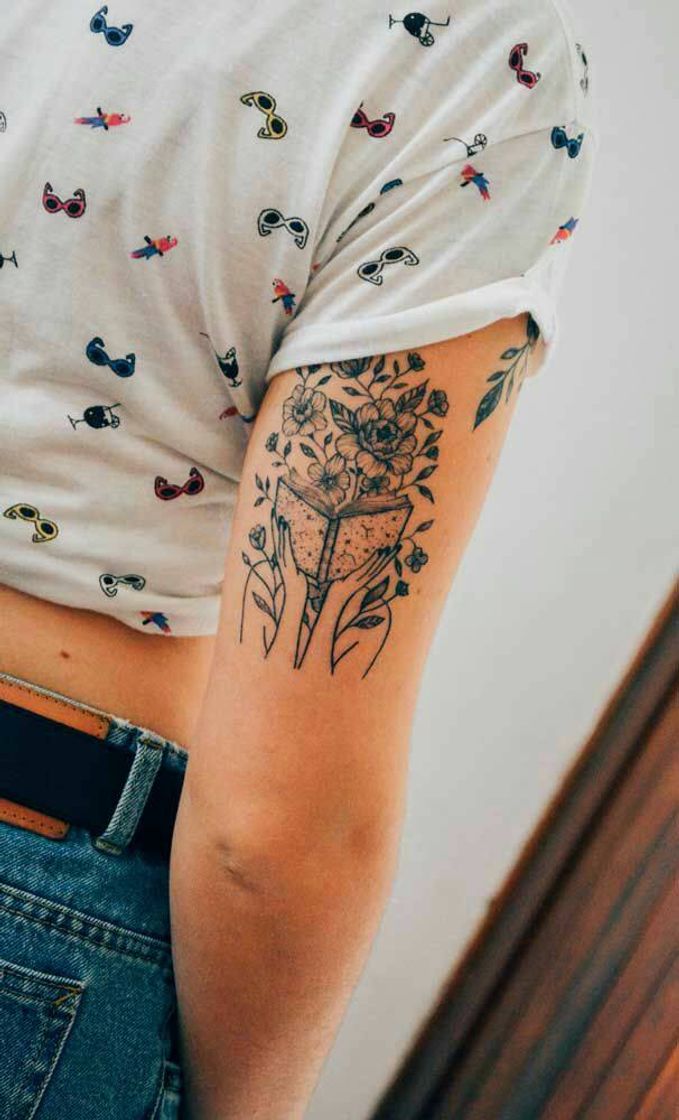 Fashion Tatuagem para amantes de livros 