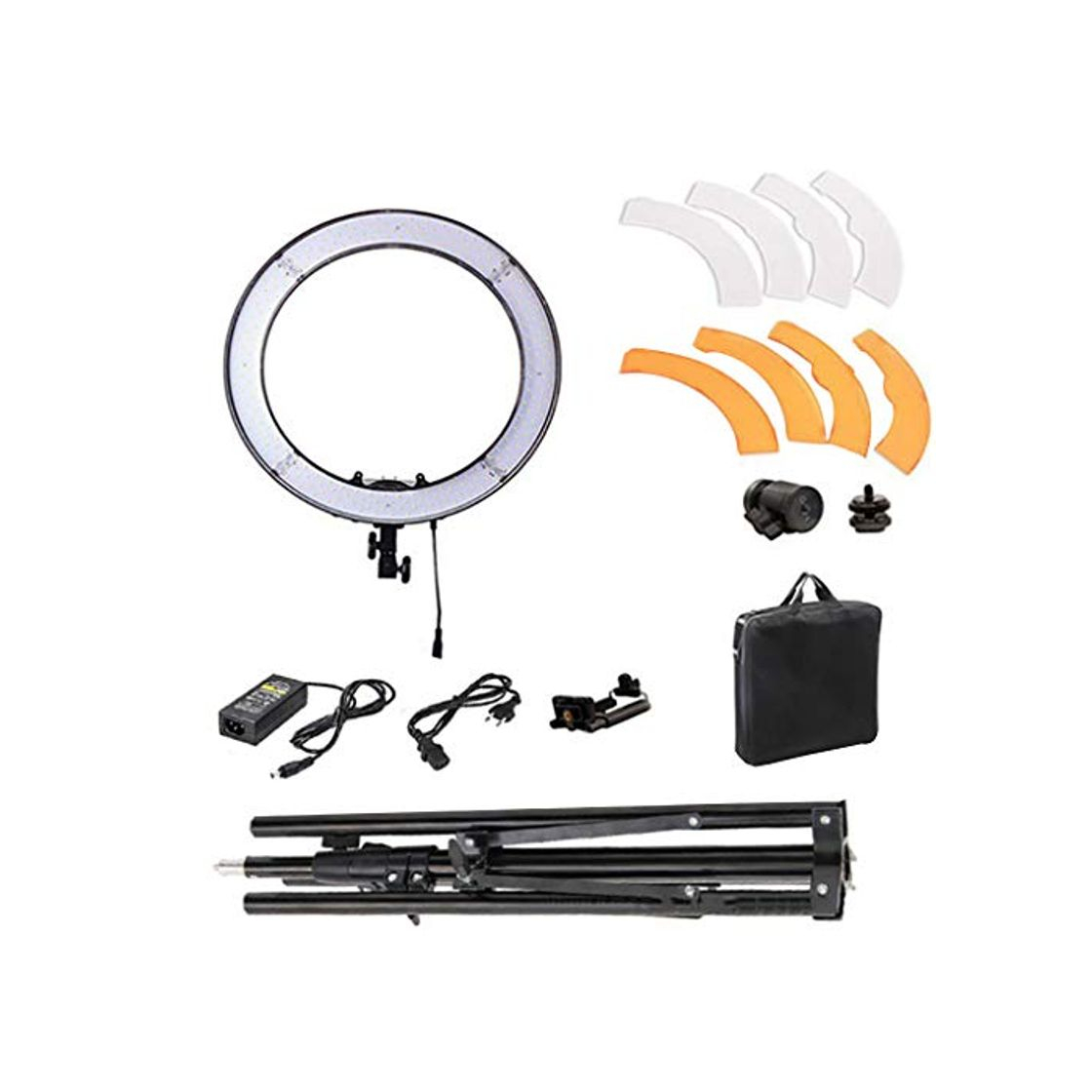 Product Luz De Anillo Led 24 Pulgadas 5500k Kit De IluminacióN De Anillo Led Regulable Con 2m Soporte De Luz Funciona Con TeléFono Inteligente Y CáMara RéFlex Para FotografíA De Maquillaje En Vivo