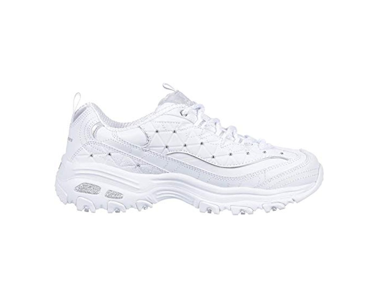 Fashion Sneakers Blancas Skechers D'Lites Glamour