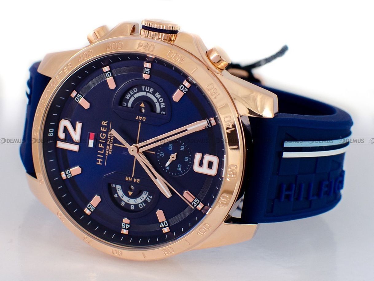 Fashion Tommy Hilfiger Reloj Multiesfera para Hombre de Cuarzo con Correa en Silicona 1791474