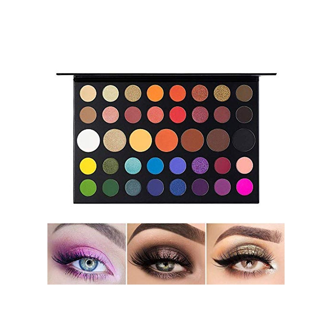 Social UCANBE Paleta de sombra de ojos Maquillaje Contorno metálico Sombra de ojos