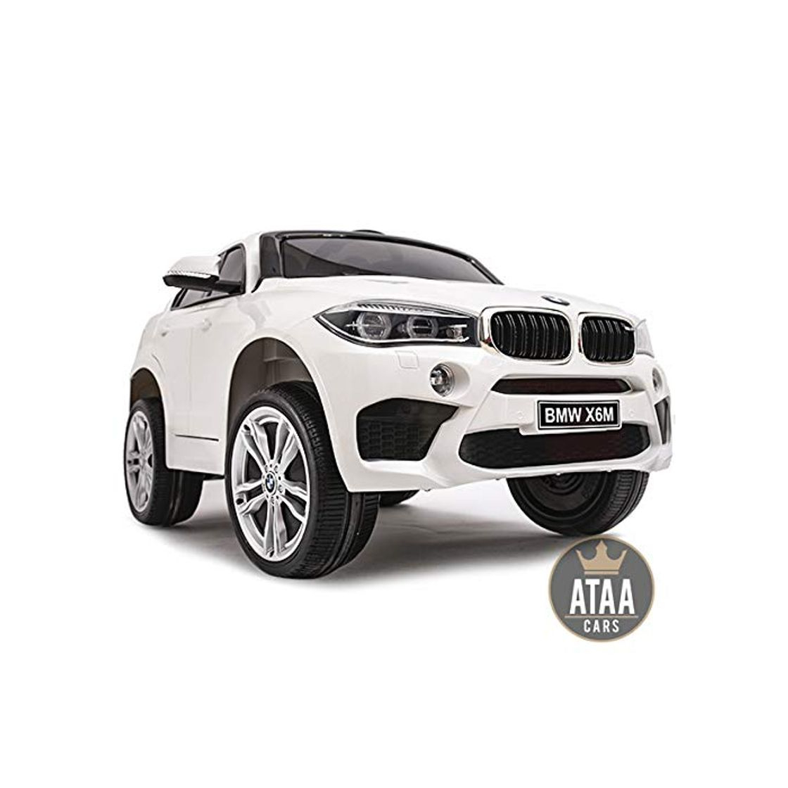 Producto ATAA BMW X6M batería12v - Blanco -Coche electrico para niños Grandes Dimensiones