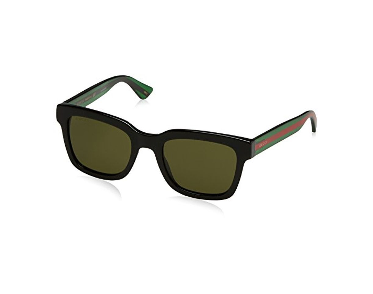 Social Gucci GG0001S, Gafas de Sol para Hombre, Negro