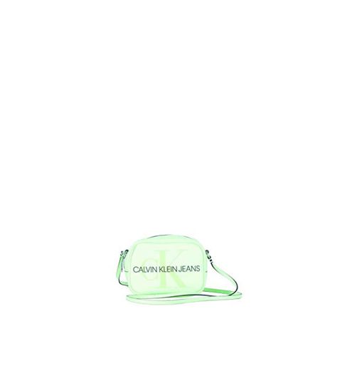 Calvin Klein - Sculpted Monogram Camera Bag, Bolsas para portátil Mujer, Amarillo