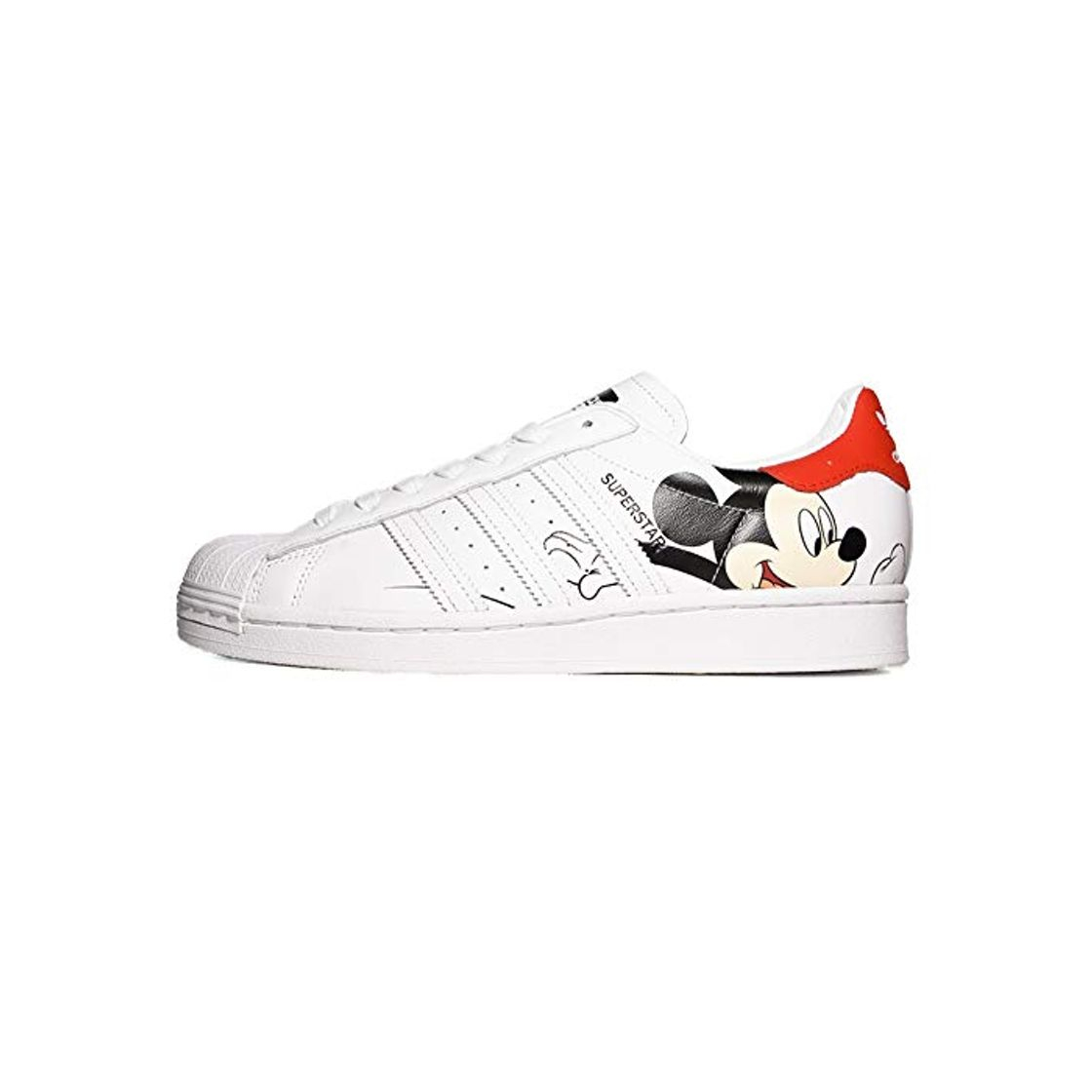 Social Adidas X Disney Mickey Mouse Superstar Zapatos informales para hombre, Blanco