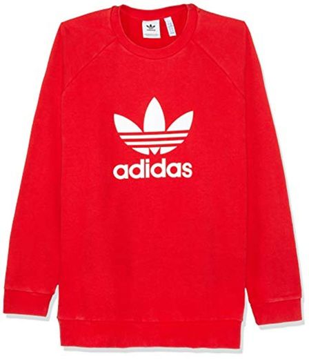 Adidas Trefoil Crew – Sudadera, Hombre, Rojo