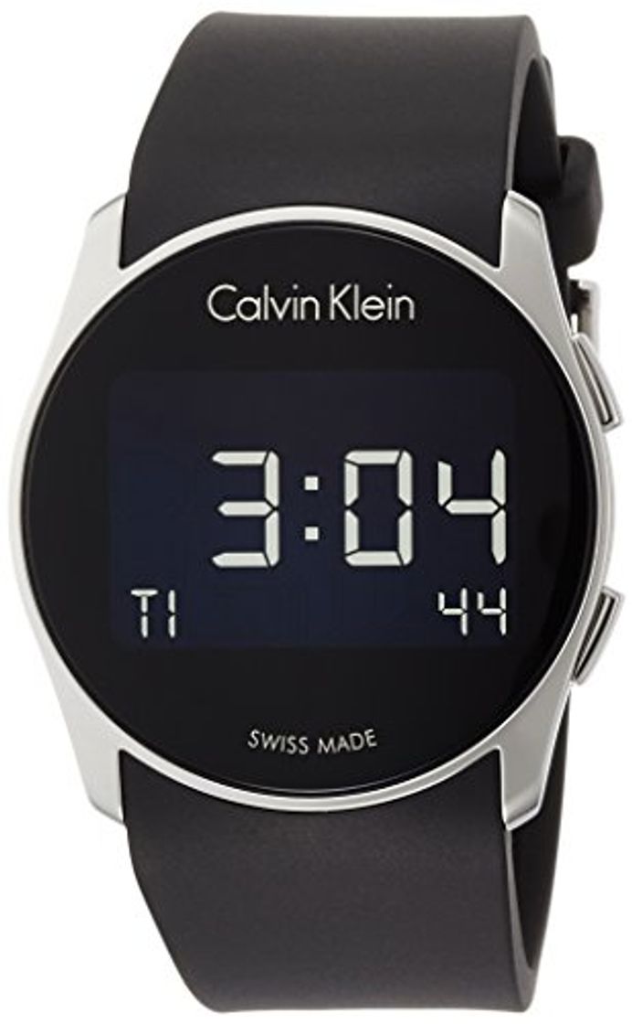 Social Calvin Klein Reloj Digital para Hombre de Cuarzo con Correa en Caucho