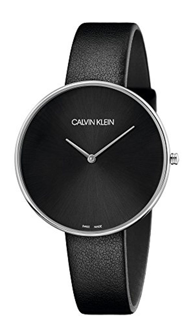 Social Calvin Klein Reloj Analógico para Mujer de Cuarzo con Correa en Cuero K8Y231C1