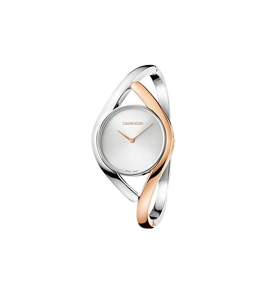 Social Calvin Klein Reloj Analógico para Mujer de Cuarzo con Correa en Acero Inoxidable K8U2MB16