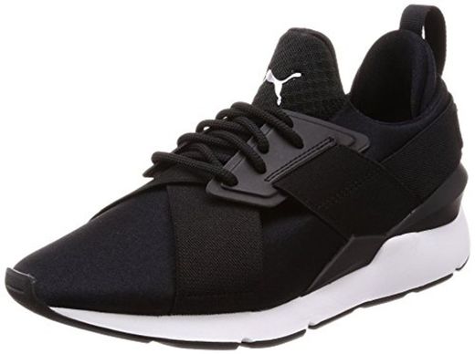 Puma Muse Satin EP Wn's, Zapatillas para Mujer, Negro