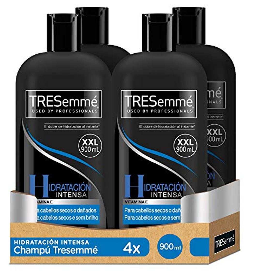 Social TRESemmé Champú Hidratación Intensa - Paquete de 4 x 900 ml -