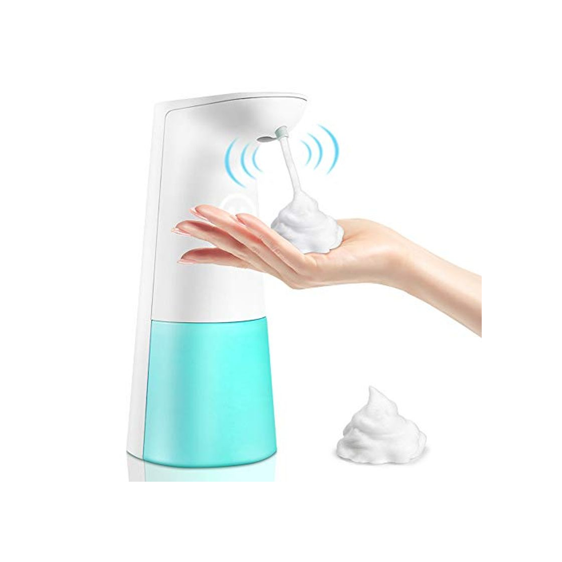 Social solawill Dispensador de Jabón Automático con Sensor Sin Contacto 250ML Dispensador de Desinfectante Manos con 2 Interruptor Ajustable Impermeable IPX4 Dosificador Jabon Espuma par a Cocina Baño