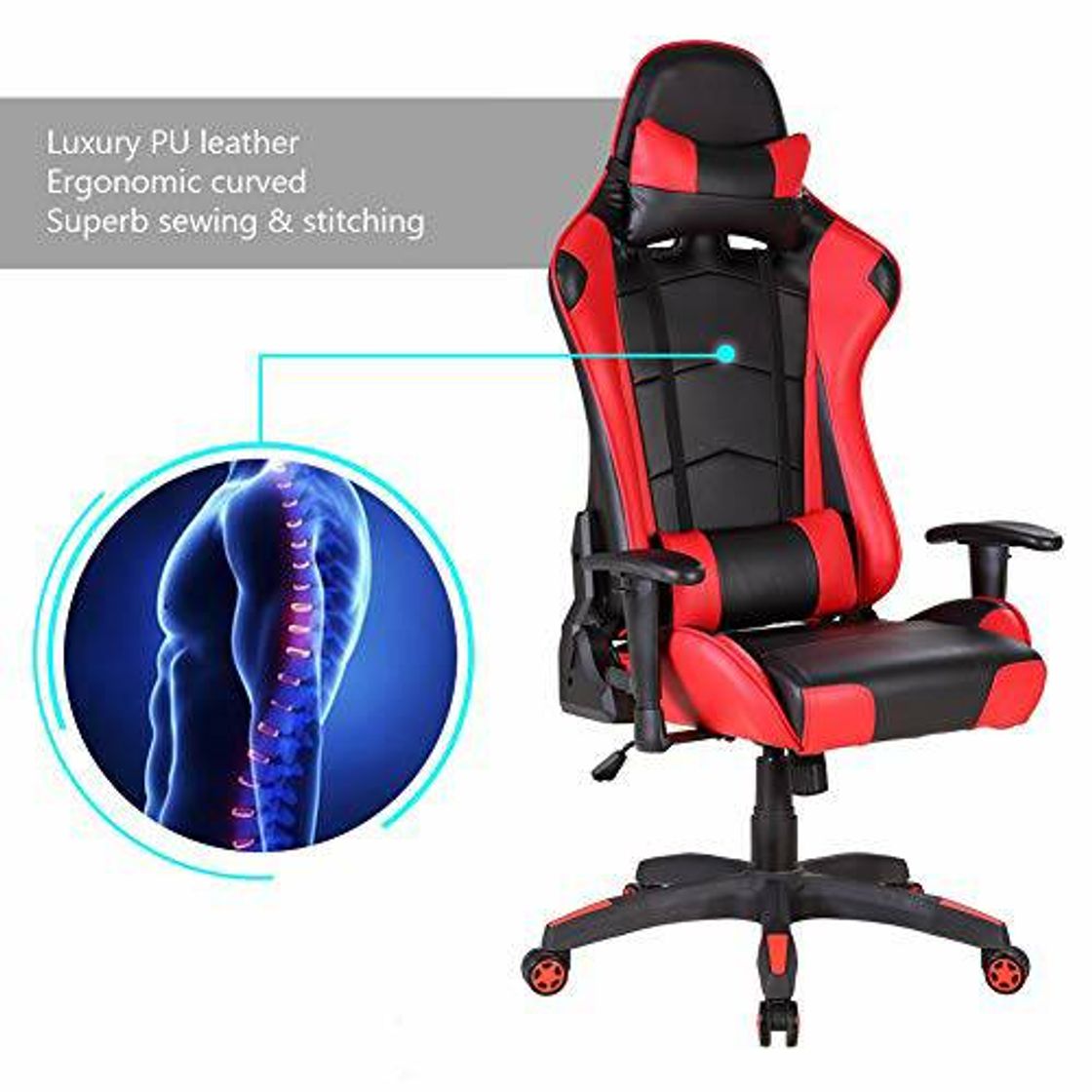 Social IntimaTe WM Heart Racing Silla de Oficina con Respaldo Alto