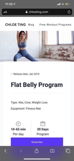 Flat Belly Program

Type: Abs, Core, Weight Loss

