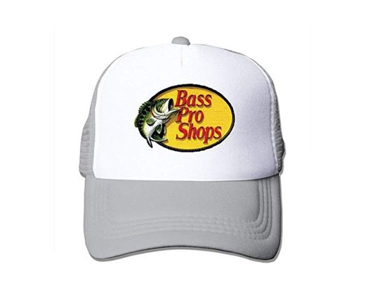 Unisex Bass Pro Shops Logo Classic Mesh Back Trucker Cap Hat Ash