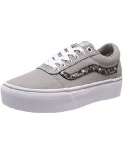 Vans Ward Platform Canvas Zapatillas Mujer, Negro