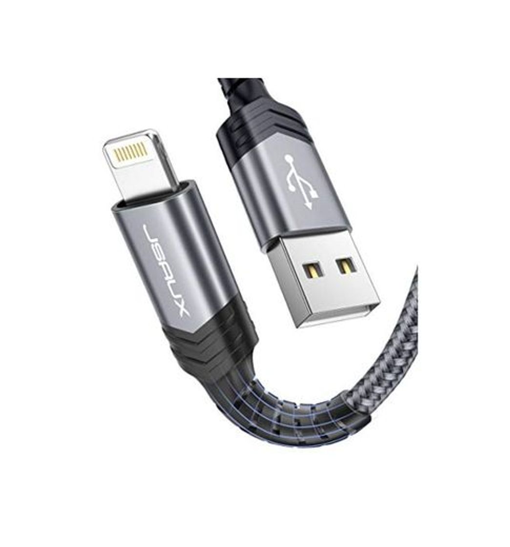 Products JSAUX Cable iPhone [Certificado MFi] 1.8M Duradero Cable de Carga iPhone Lightning