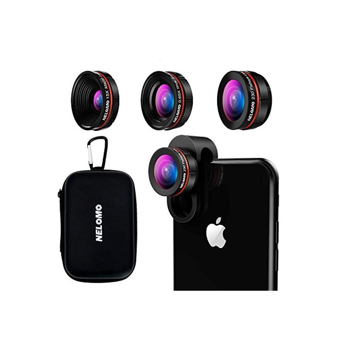 Social Kit de lentes para smartphone HD - Kit de lentes para iPhone