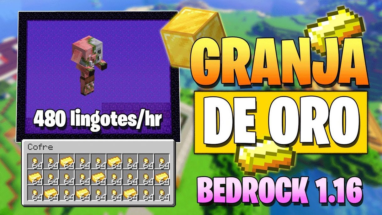 Fashion Minecraft Bedrock: GRANJA de ORO Simple 1.16 🥇 - YouTube